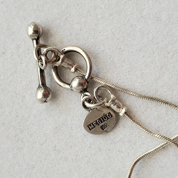 Megido Jewelry Megido Sterling Silver Glass Bead Necklace Israel